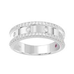 18K WHITE GOLD 1/2CT ROUND DIAMOND LADIES BAND