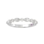 18K WHITE GOLD 1/2CT ROUND/MARQUISE DIAMOND LADIES BAND