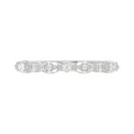 18K WHITE GOLD 1/2CT ROUND/MARQUISE DIAMOND LADIES BAND - Image 5