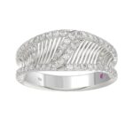 18K WHITE GOLD 1/3CT ROUND DIAMOND LADIES BAND