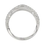 18K WHITE GOLD 1/3CT ROUND DIAMOND LADIES BAND - Image 2