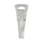 18K WHITE GOLD 1/3CT ROUND DIAMOND LADIES BAND - Image 5