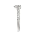 18K WHITE GOLD 1/3CT ROUND DIAMOND LADIES FASHION RING - Image 5