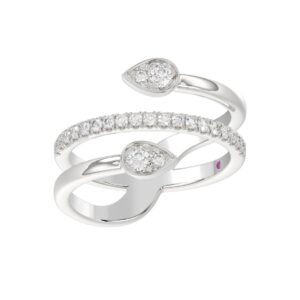 18K WHITE GOLD 1/3CT ROUND DIAMOND LADIES RING