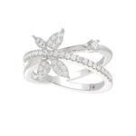 18K WHITE GOLD 1/3CT ROUND DIAMOND LADIES RING