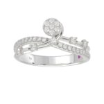 18K WHITE GOLD 1/3CT ROUND DIAMOND LADIES RING