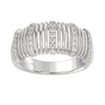 18K WHITE GOLD 1/4CT ROUND DIAMOND LADIES BAND