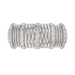 18K WHITE GOLD 1/4CT ROUND DIAMOND LADIES BAND - Image 4