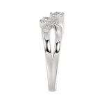 18K WHITE GOLD 1/4CT ROUND DIAMOND LADIES RING - Image 3
