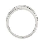 18K WHITE GOLD 1/5CT ROUND DIAMOND LADIES BAND - Image 2