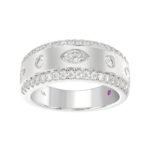 18K WHITE GOLD 1CT ROUND/MARQUISE DIAMOND LADIES BAND