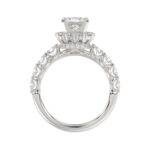 18K WHITE GOLD 2.00CT ROUND/PRINCESS DIAMOND SEMI MOUNT LADIES RING (CENTER STONE PRINCESS DIAMOND 1.00CT) - Image 5
