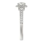 18K WHITE GOLD1 1/3CT ROUND DIAMOND LADIES BRIDAL SET(CENTER STONE ROUND DIAMOND 5/8CT) - Image 3