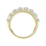18K YELLOW GOLD 1 1/3CT ROUND/BAGUETTE DIAMOND LADIES BAND - Image 2