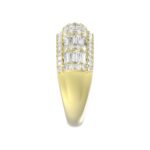 18K YELLOW GOLD 1 1/3CT ROUND/BAGUETTE DIAMOND LADIES BAND - Image 3