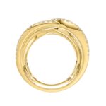 18K YELLOW GOLD 1/2CT ROUND DIAMOND LADIES RING - Image 2