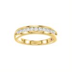 18K YELLOW GOLD 1/3CT ROUND DIAMOND LADIES BAND