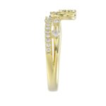 18K YELLOW GOLD 1/3CT ROUND DIAMOND LADIES RING - Image 5