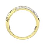 18K YELLOW GOLD 1/3CT ROUND DIAMOND LADIES RING - Image 2