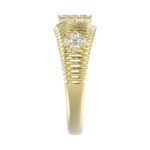 18K YELLOW GOLD 1/3CT ROUND DIAMOND LADIES RING - Image 4