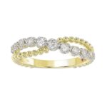 18K YELLOW GOLD 1/4CT ROUND DIAMOND LADIES RING