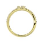 18K YELLOW GOLD 1/4CT ROUND DIAMOND LADIES RING - Image 2