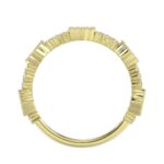 18K YELLOW GOLD 1/4CT ROUND DIAMOND LADIES RING(COLOR STONE SAPPHIRE DIAMOND 1/10CT) - Image 5