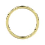 18K YELLOW GOLD 1/6CT ROUND DIAMOND LADIES BAND - Image 2