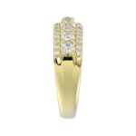 18K YELLOW GOLD 1CT ROUND DIAMOND LADIES BAND - Image 3