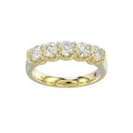 18K YELLOW GOLD 1CT ROUND DIAMOND LADIES BAND