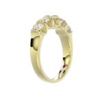 18K YELLOW GOLD 1CT ROUND DIAMOND LADIES BAND - Image 2