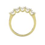 18K YELLOW GOLD 1CT ROUND DIAMOND LADIES BAND - Image 3