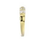 18K YELLOW GOLD 1CT ROUND DIAMOND LADIES BAND - Image 4