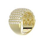 18K YELLOW GOLD 2 1/4CT ROUND DIAMOND LADIES BAND - Image 2