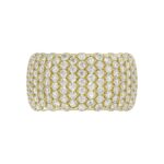 18K YELLOW GOLD 2 1/4CT ROUND DIAMOND LADIES BAND - Image 5