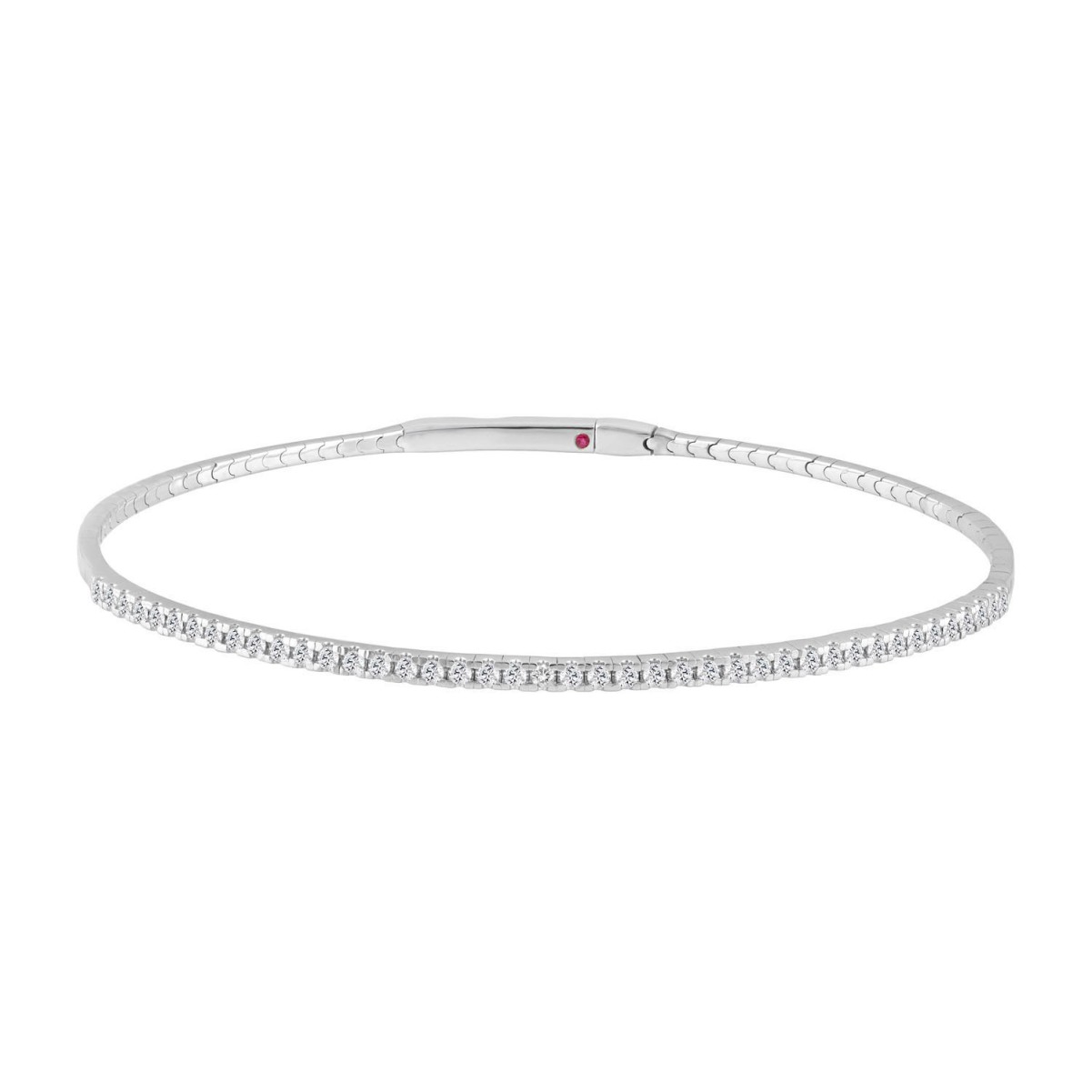19226702_VA33628W-14K-1201x1201.jpg 14K WHITE GOLD 1/2CT ROUND DIAMOND LADIES BANGLE - Image 1