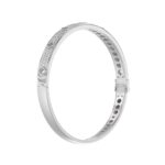 18K WHITE GOLD 1CT ROUND DIAMOND LADIES BANGLE - Image 2