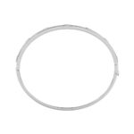 18K WHITE GOLD 1CT ROUND DIAMOND LADIES BANGLE - Image 3