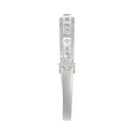 18K WHITE GOLD 2 1/2CT ROUND/MARQUISE DIAMOND LADIES BANGLE - Image 3