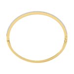 18K YELLOW GOLD 2.00CT ROUND/BAGUETTE DIAMOND LADIES BANGLE - Image 3
