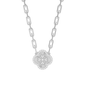 18K WHITE GOLD 1/4CT ROUND DIAMOND LADIES NECKLACE