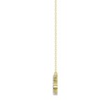 18K YELLOW GOLD 1/10CT ROUND DIAMOND LADIES NECKLACE - Image 2