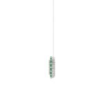 10K WHITE GOLD 1/2CT ROUND DIAMOND LADIES PENDANT WITH CHAIN (ROUND EMERALD DIAMOND 1/3CT) - Image 2