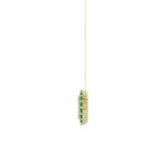 10K YELLOW GOLD 1/2CT ROUND DIAMOND LADIES PENDANT WITH CHAIN (ROUND EMERALD DIAMOND 1/3CT) - Image 2
