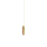 10K YELLOW GOLD 1/2CT ROUND DIAMOND LADIES PENDANT WITH CHAIN (ROUND RUBY DIAMOND 1/3CT) - Image 2