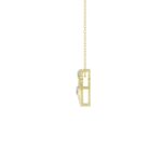 10K YELLOW GOLD 1/4CT ROUND DIAMOND LADIES PENDANT WITH CHAIN - Image 2