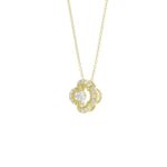 10K YELLOW GOLD 1/4CT ROUND DIAMOND LADIES PENDANT WITH CHAIN - Image 3