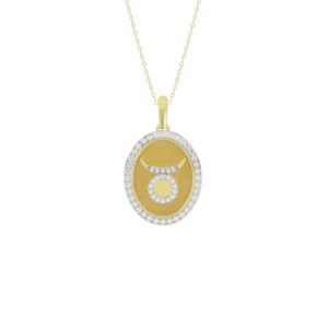 10K YELLOW GOLD 1/4CT ROUND DIAMOND LADIES PENDANT WITH CHAIN