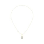 10K YELLOW GOLD 1/5CT ROUND DIAMOND LADIES PENDANT WITH CHAIN