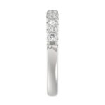 14K WHITE GOLD 1/2CT ROUND/PINK SAPPHIRE DIAMOND LADIES BAND - Image 5